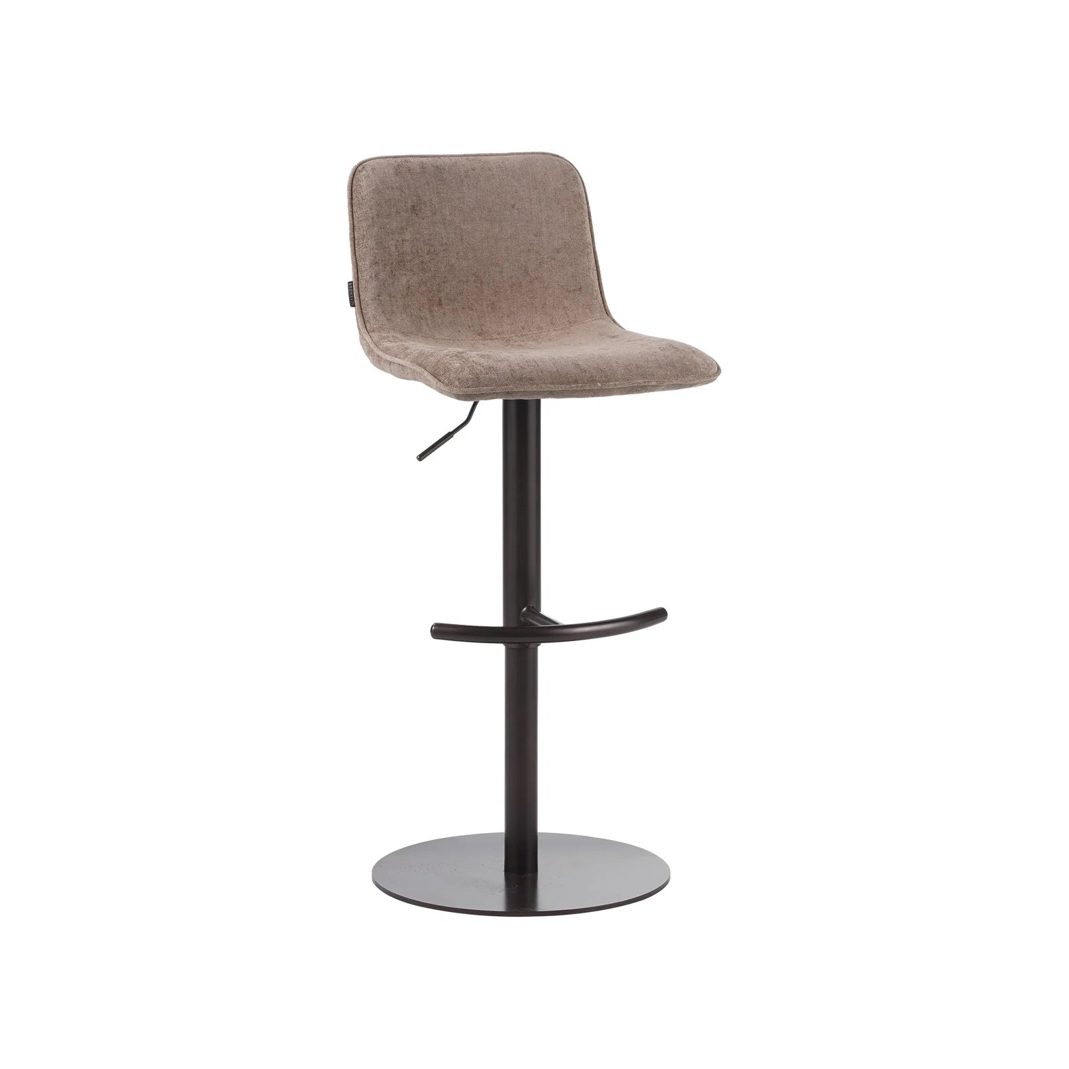 Draaibare barkruk Vinga - Velvet Taupe (60 - 82 cm)