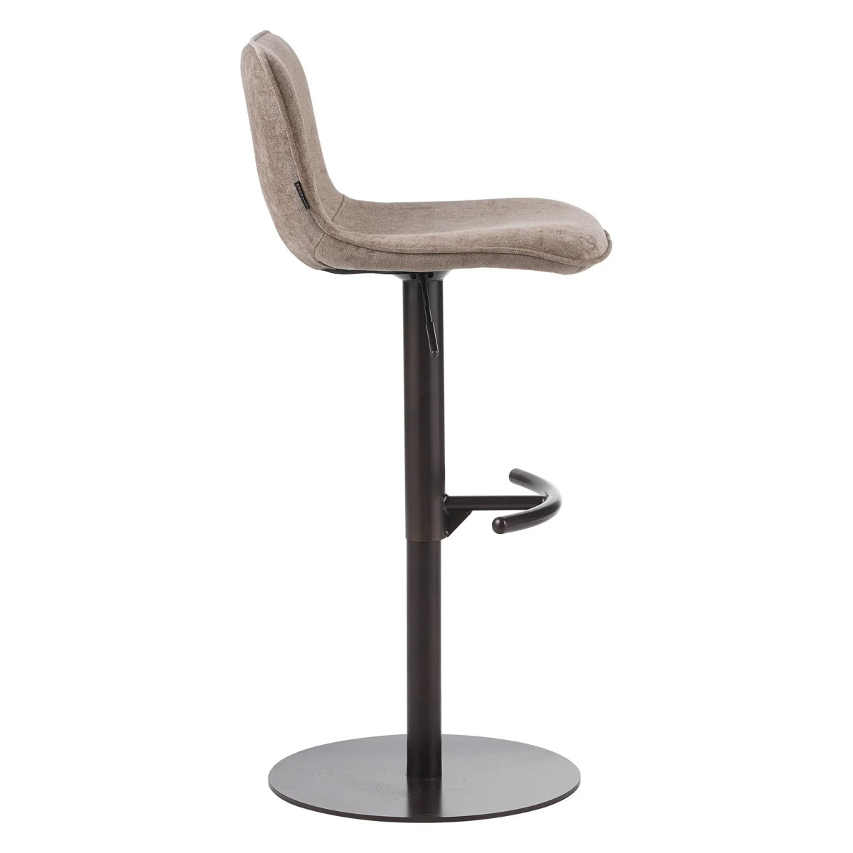 Draaibare barkruk Vinga - Velvet Taupe (60 - 82 cm)