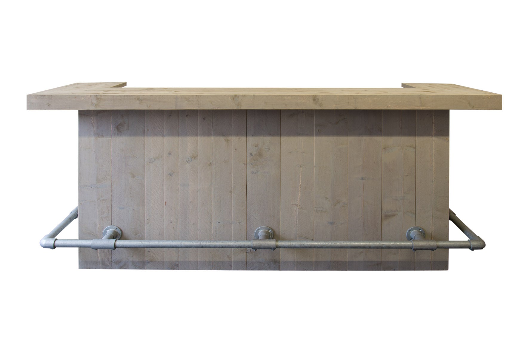 Bar met led-verlichting en steigerbuis