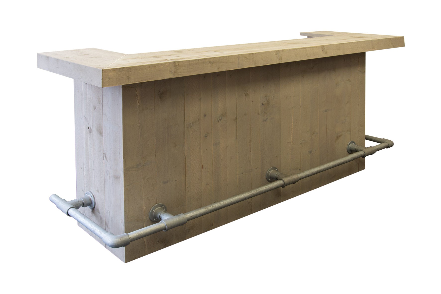 Bar met led-verlichting en steigerbuis