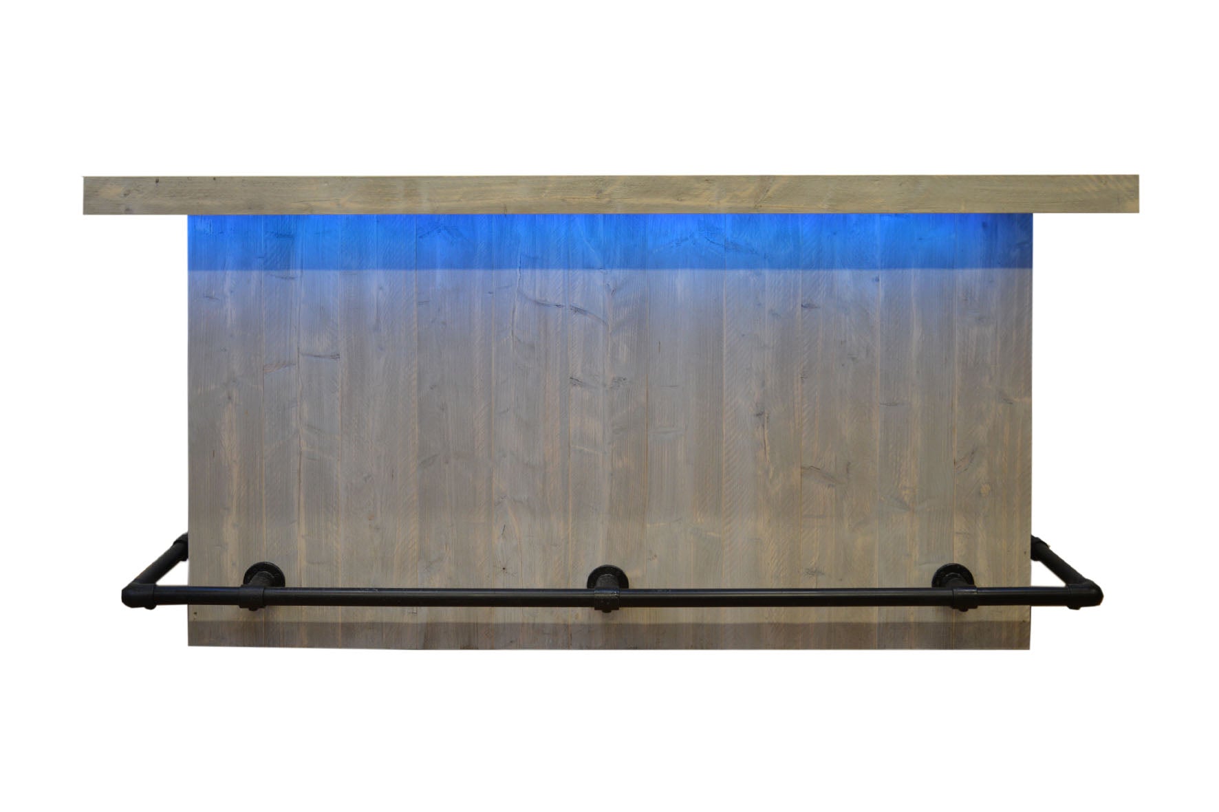 Bar met led-verlichting en steigerbuis