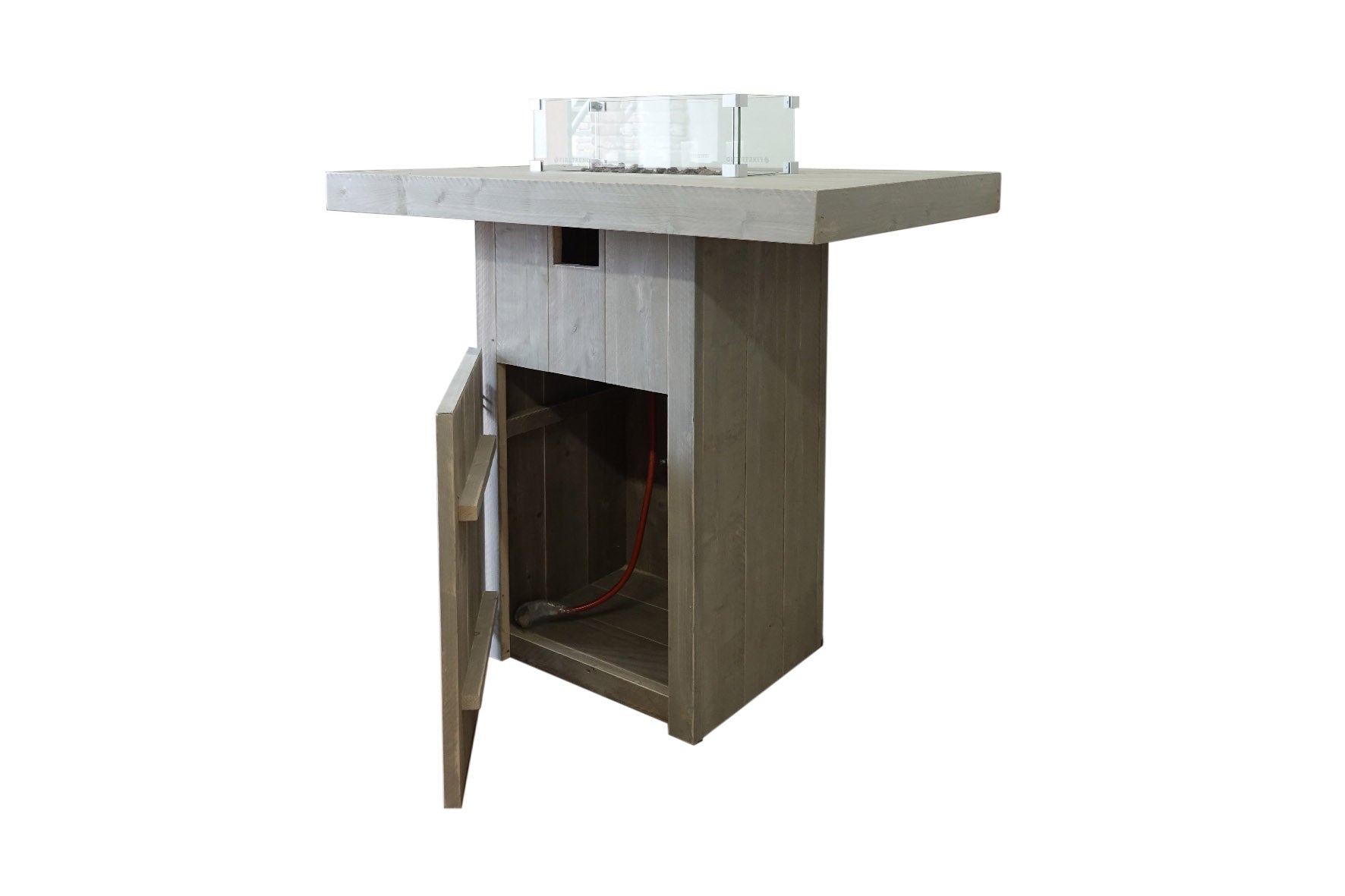 Bartafel met gasbrander