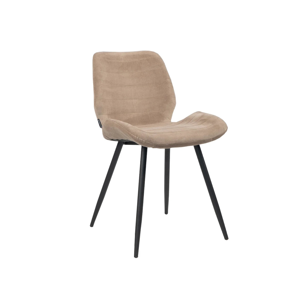 Stuhl Oland - Taupe Samt