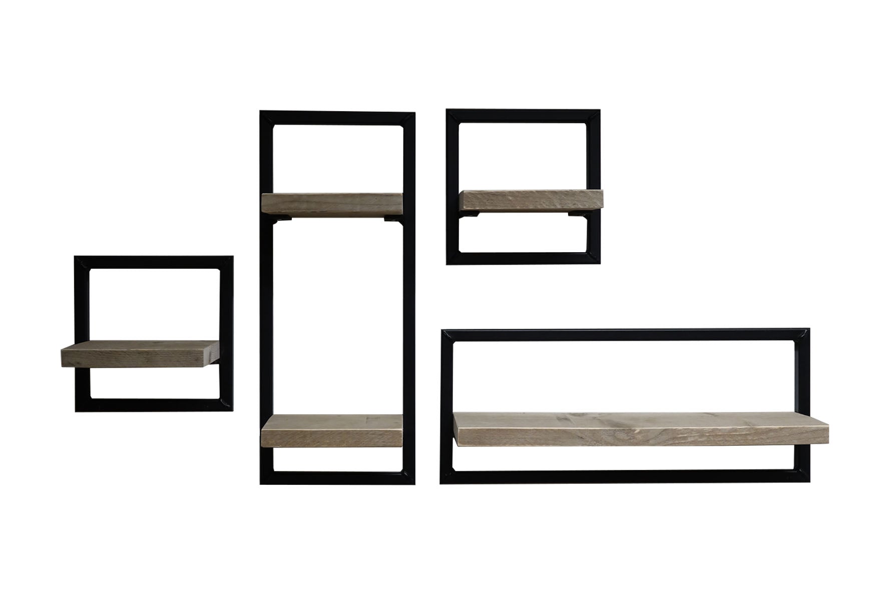 Wandregal-Set aus Stahl